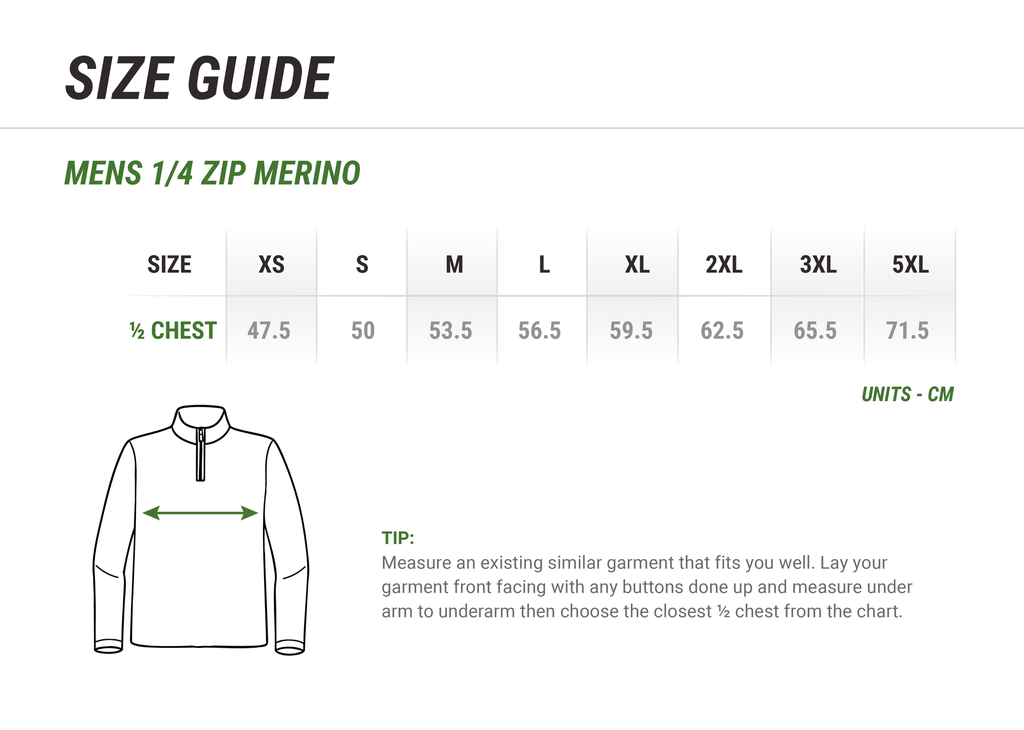 Men's Merino 1/4 Zip Jumper