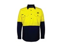 Hi Vis Close Front Long Sleeve Work Shirt